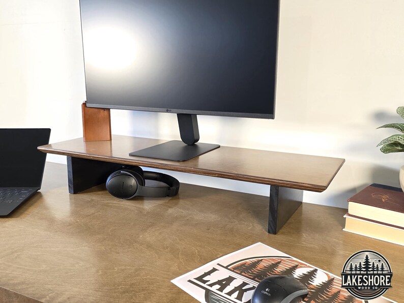 Monitor Frame Rest Wood Monitor Riser Multiple Sizes and Colors Available - Etsy