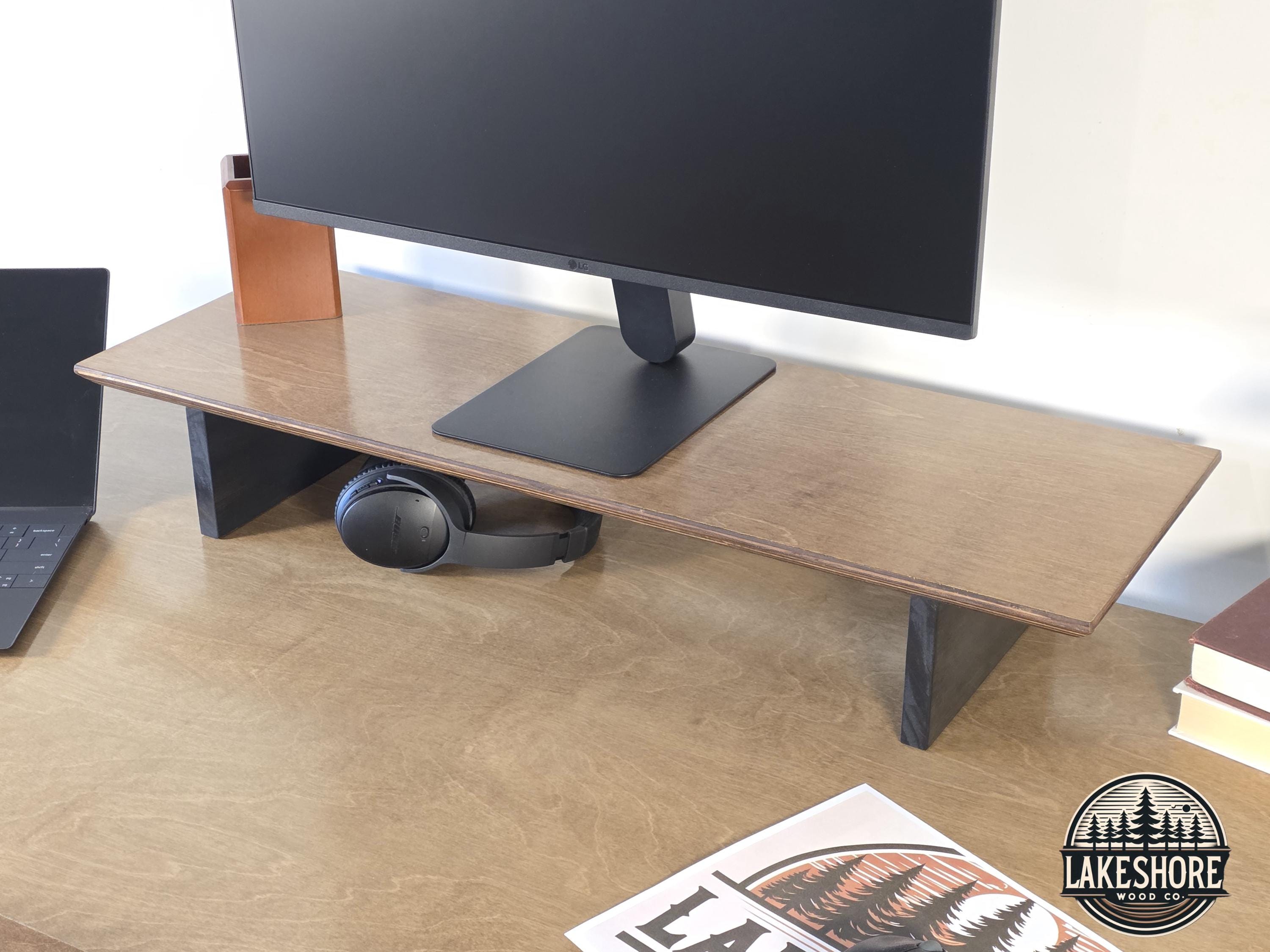 Wood Monitor Riser Multiple Sizes and Colors Available - Etsy