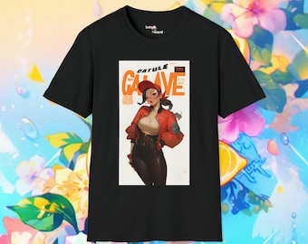 Catulé Anime Girl Shirt | Harajuku Y2K Clothing | Pastel Goth Aesthetic | Japanese Streetwear Unisex Short Sleeve Tee