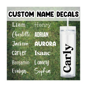 Personalized Name Vinyl Decal: Tumbler, Laptop Sticker