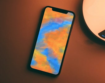 Abstract Scenery Wallpaper: Colorful Painting Texture Art (Digital Download)