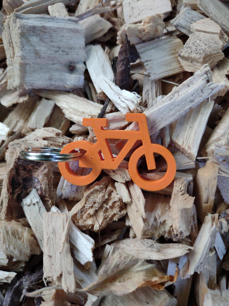 Porte-clés vélo Orange