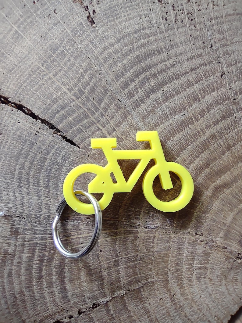 Porte-clés vélo Jaune