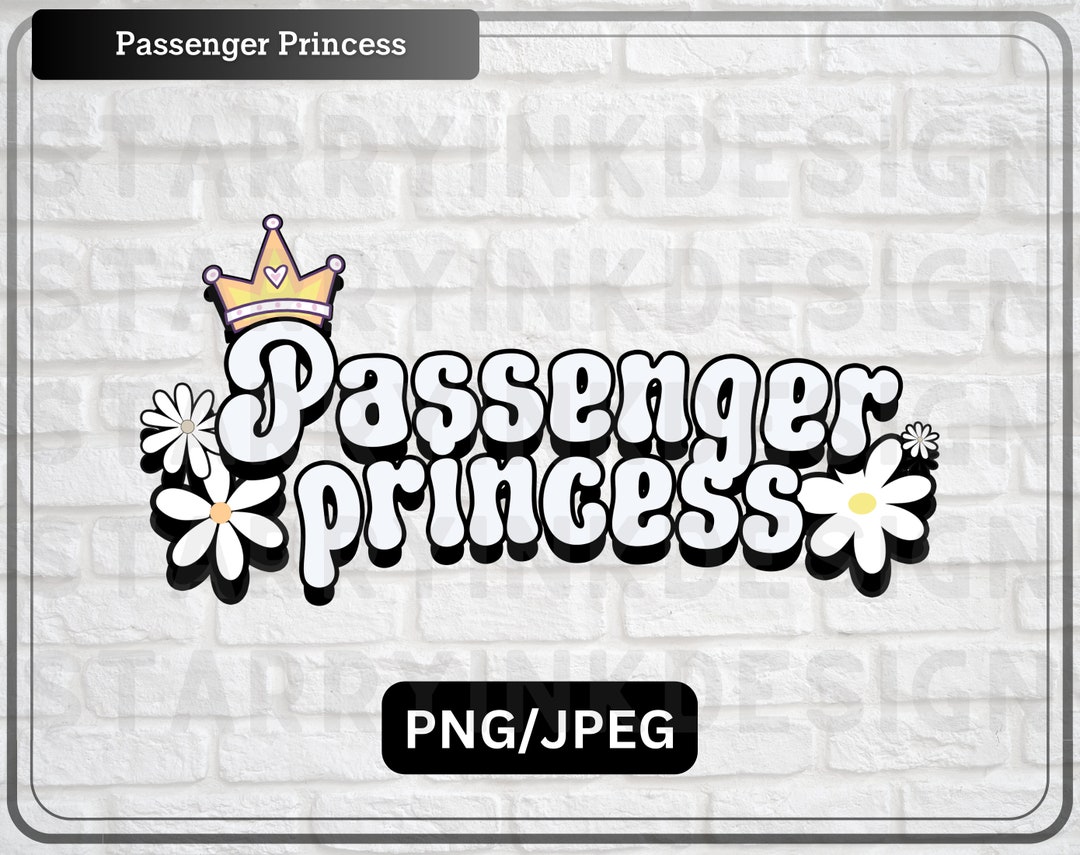 Passenger Princess Pngpassenger Princess Car Decal Clipart Etsy