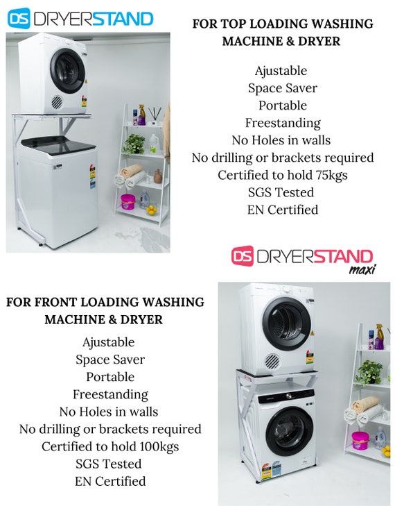 Dryer Stand Adjustable Front Loading Portable Washer Machine Dryer Hol