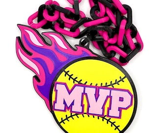 Softball MVP Hype Chain for Tournaments, Youth Leagues, and Coaches!