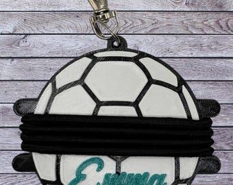 Custom Soccer Hair Tie Holder