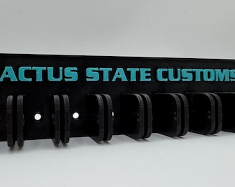 Personalized Custom Hockey Stick Wall Rack Holder (8 sticks)