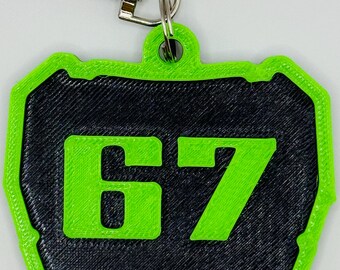 ODI Number Plate Keychain