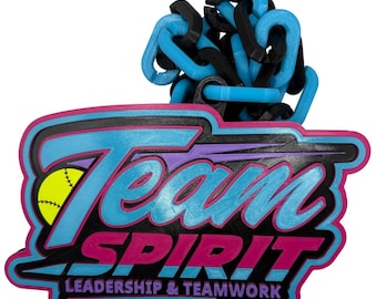 Team Spirit Softball Player of the Game Hype Chain for Tournaments, Youth Leagues, and Coaches!