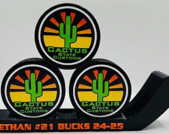 Soporte de exhibición de discos de hockey personalizado Sitck