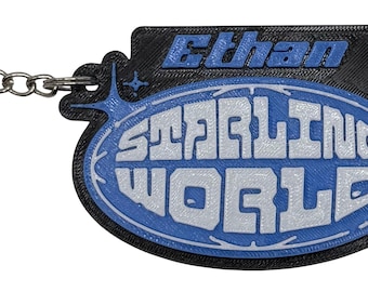 Personalized Starline World Keychain Custom