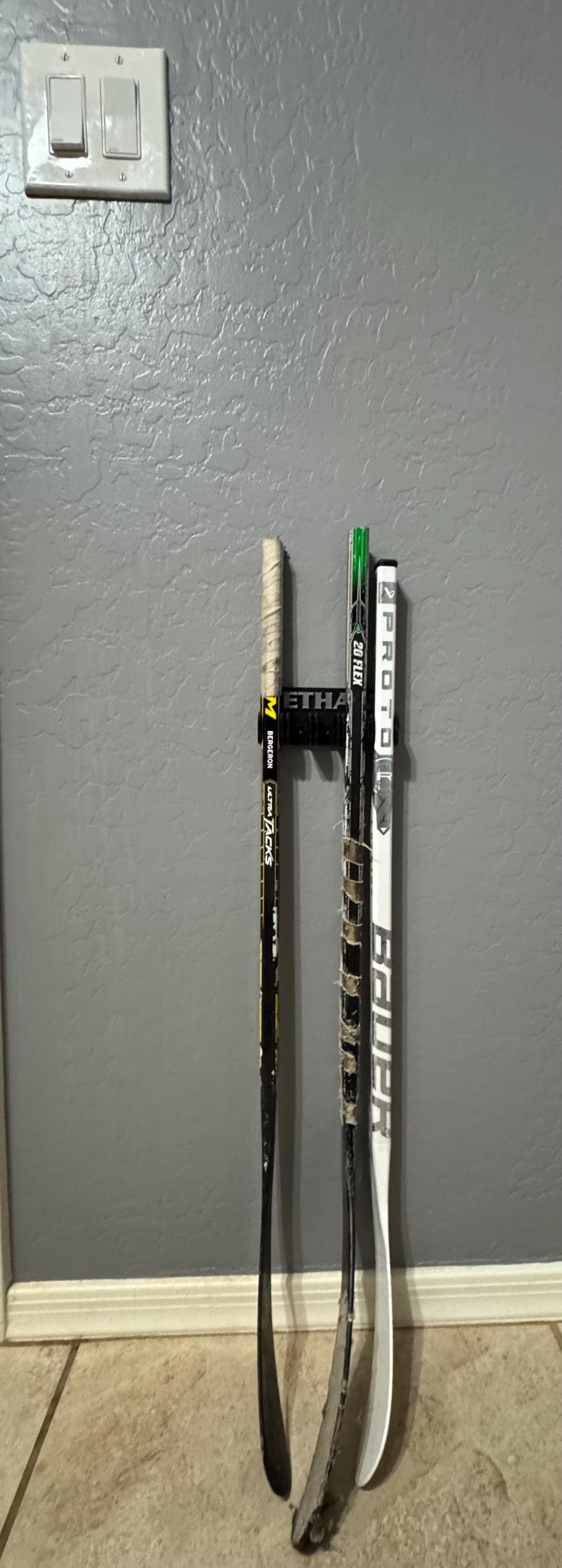 Mini Stick Wall Rack Personalized Custom Hockey MINI Stick Wall Rack Holder *bauer or Ccm ...
