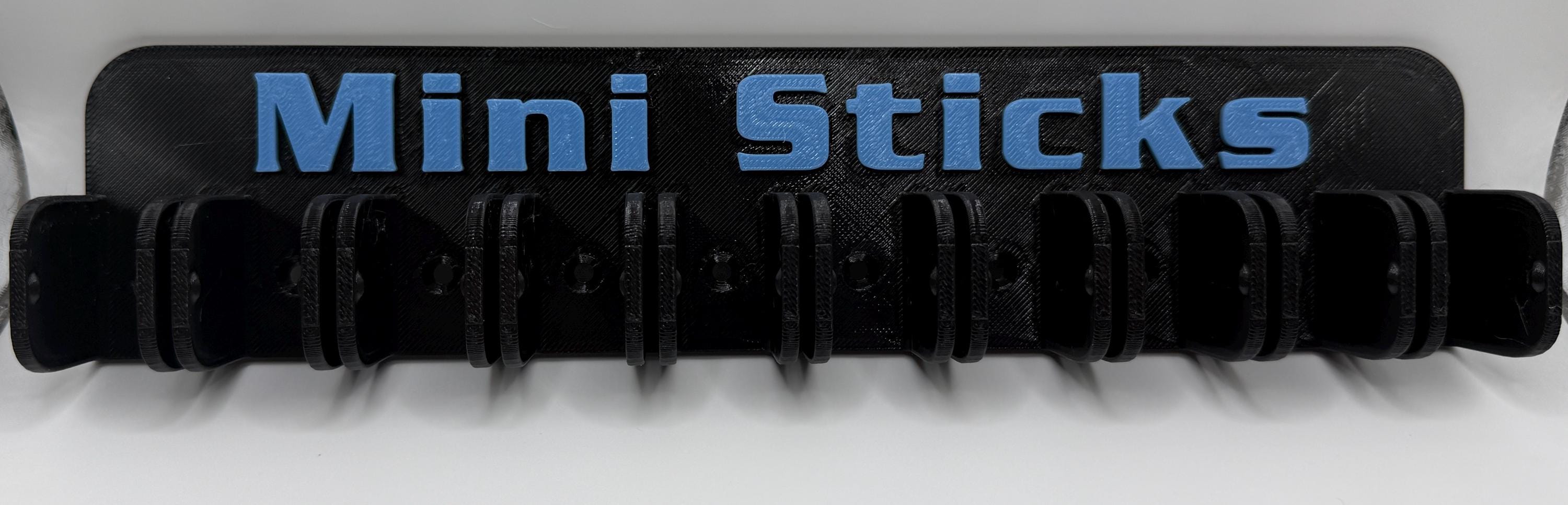 Mini Stick Wall Rack Personalized Custom Hockey MINI Stick Wall Rack Holder (10 Sticks ...