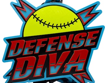 Defense Diva Softball Player of the Game Hype Chain for Tournaments, Youth Leagues, and Coaches!
