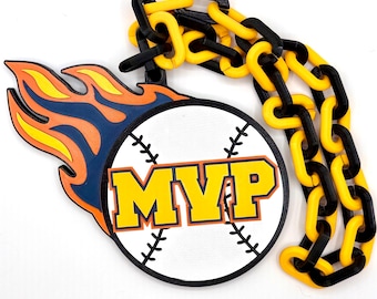Baseball MVP Hype Chain for Tournaments, Youth Leagues, and Coaches!