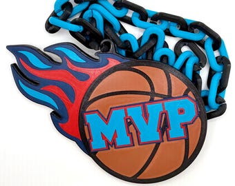 Basketball MVP Hype Chain for Tournaments, Youth Leagues, and Coaches!