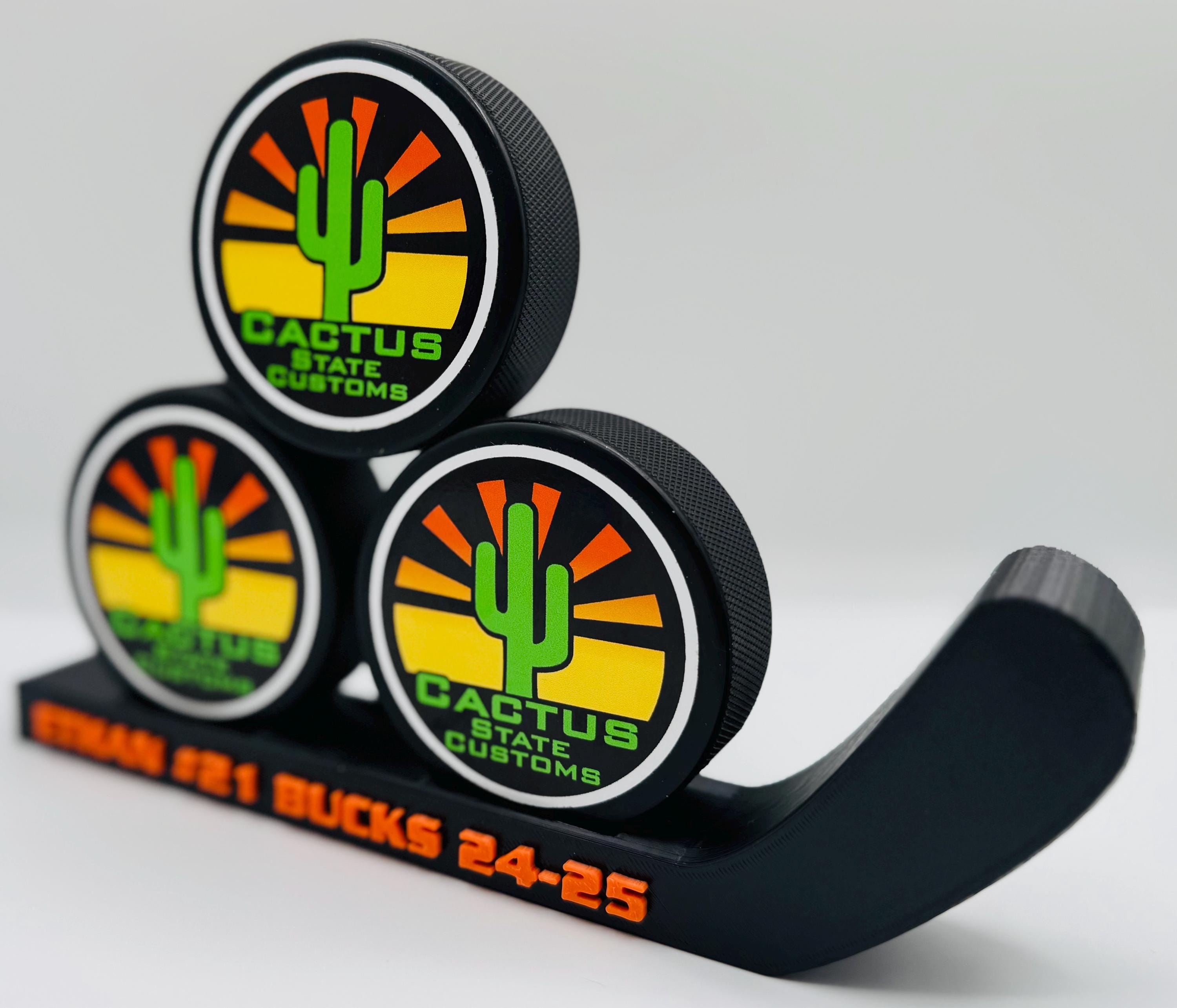 Puck Rack Custom Hockey Puck Display Stand Rack Sitck - Etsy