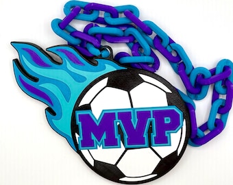 Soccer MVP Hype Chain for Tournaments, Youth Leagues, and Coaches!
