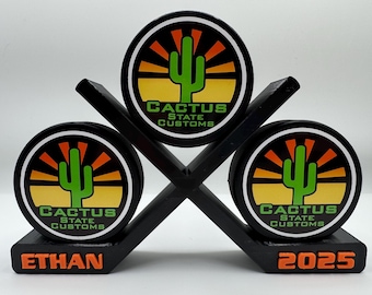 Custom Hockey Puck Display Stand Rack