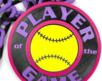 Softball Player of the Game Hype Chain for Tournaments, Youth Leagues, and Coaches!