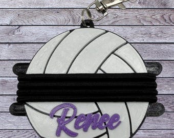 Custom Volleyball Hair Tie Holder
