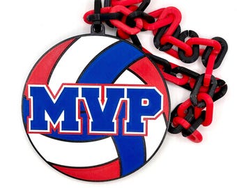 Volleyball MVP Hype Chain for Tournaments, Youth Leagues, and Coaches!