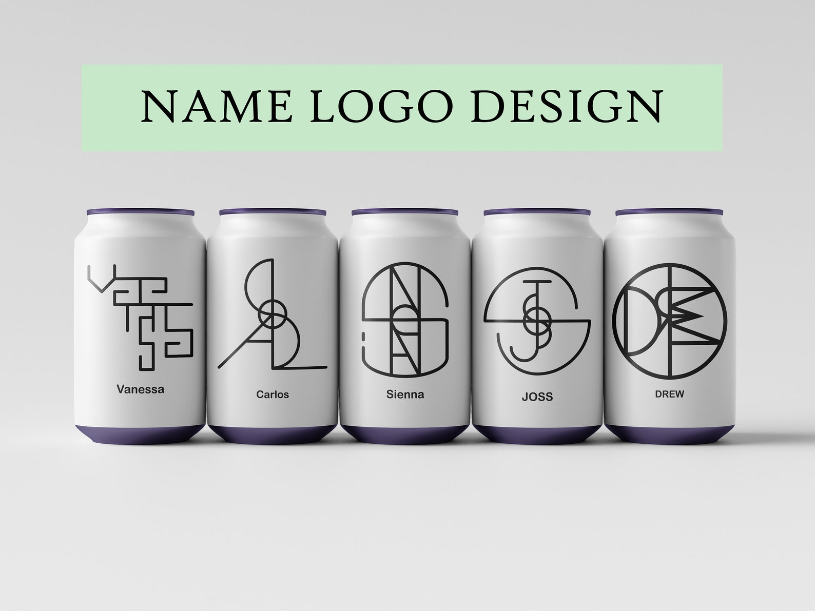 Custom Name Logo Design, Minimalist Logo, Name Logo SVG, Personalized ...