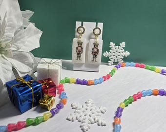 Christmas nutcracker  Clay Earrings