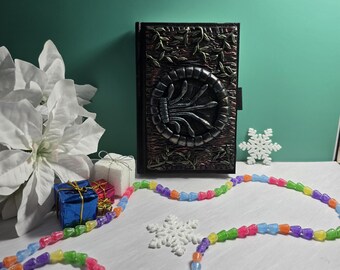 Hand Sculpted snake Journal: Polymer Clay Fantasy Notebook