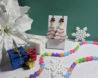 Christmas tree  Clay Earrings