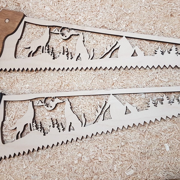 Handsaw , Garage Decoration , Shed Décor ,Wooden Saw Blade Cut Out, Cabin Wall Décor, Christmas Décor,  , Perfect Gift,
