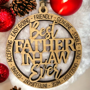 Father In Law . Mother In Law . Brother In Law . Sister In Law . Son In Law Daughter In Law . Family In Law . Christmas Ornament . Ornament