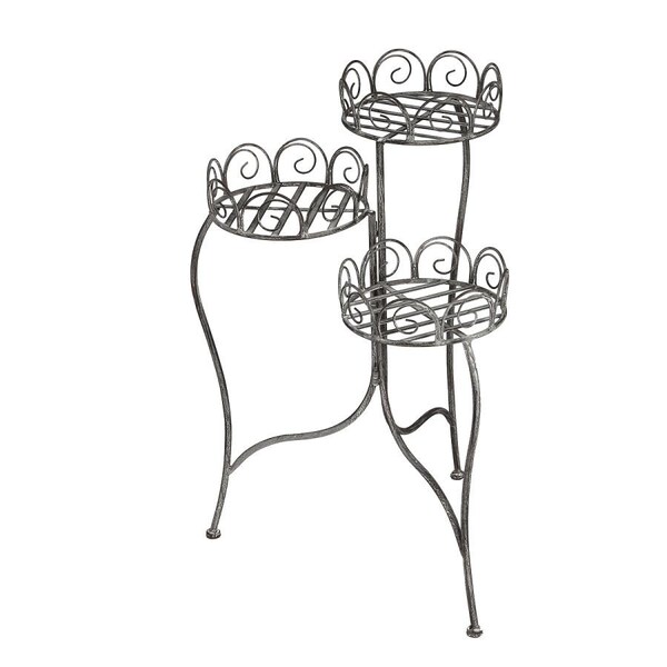 Wrought Iron Spiral Plant Stand, Elegant Multi-Tier Metal Flower Pot Holder for Indoor and Outdoor Display