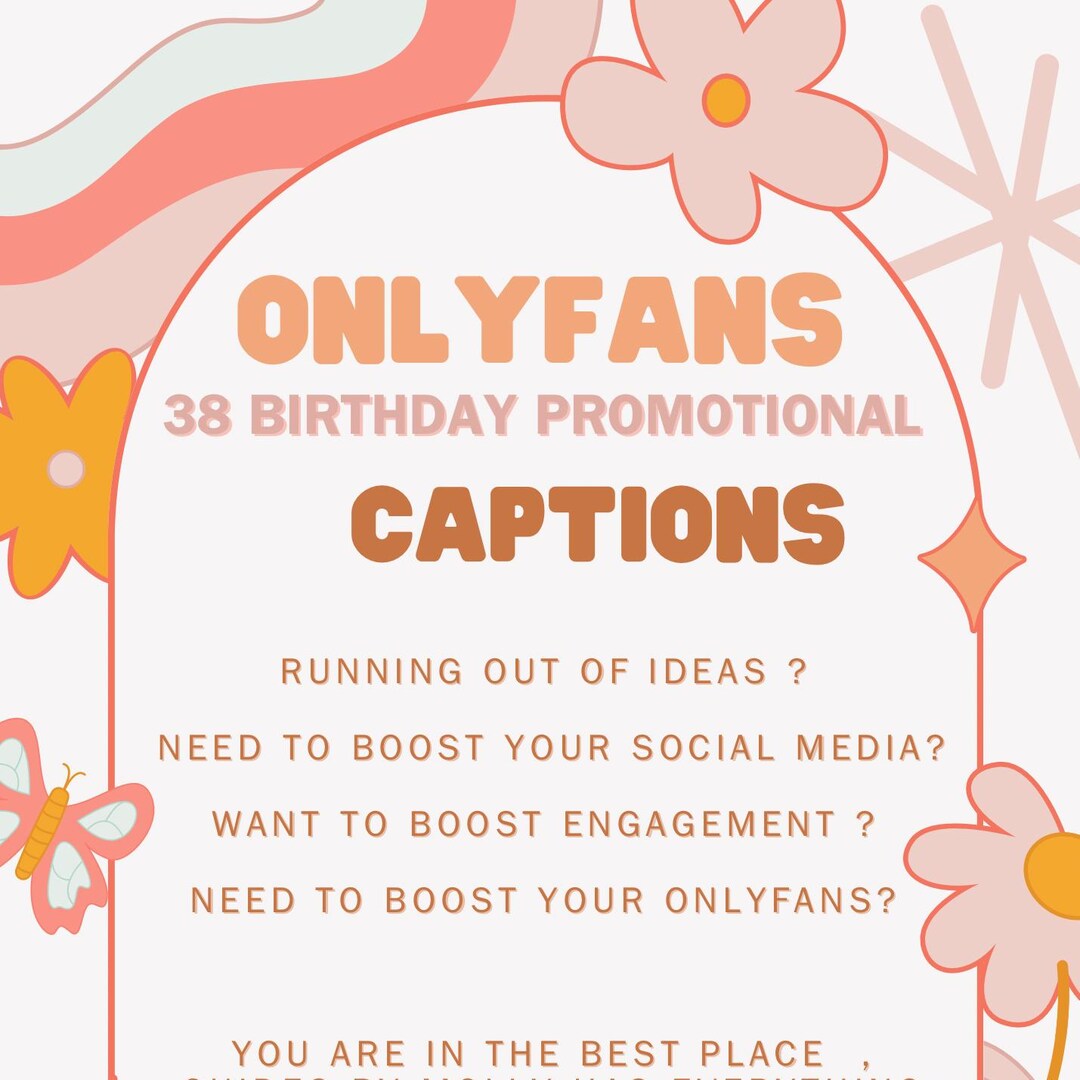Onlyfans Birthday Promotional Captions 38 - Etsy