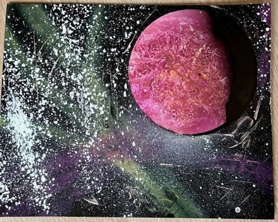 Solar System Spray Paint Art - Etsy