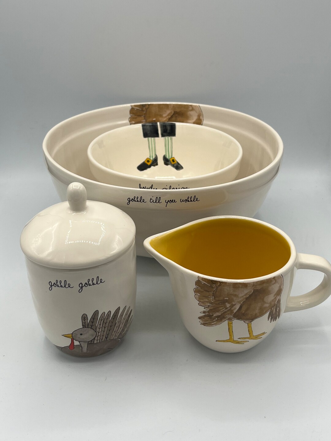 Rae Dunn Thanksgiving Serving Set Etsy