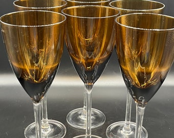 Amber wine glasses