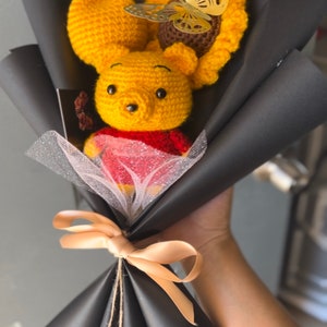 Mini Crochet Bear Bouquet