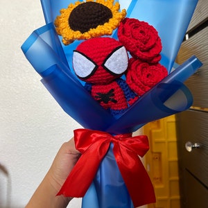 Bouquet homme au crochet