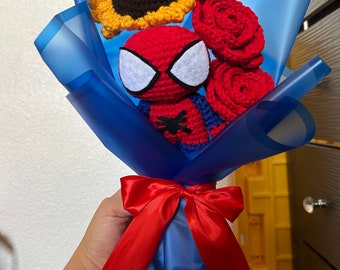 Crochet Man Bouquet