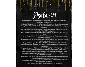 Velveteen Plush Blanket Psalm 91