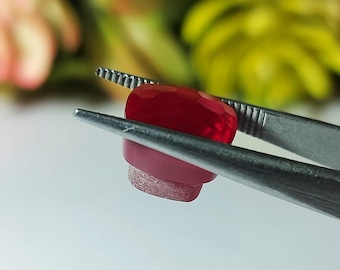 Lab Created Ruby Gemstone – 10mm Pomellato Cushion Cut