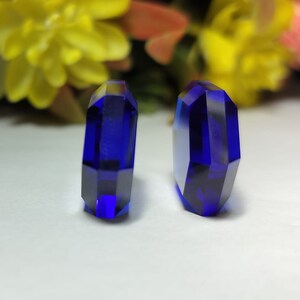 Zircon cubique couleur tanzanite AAA CZ hexagonal 24x17x7,00 mm Pierres précieuses taillées en vrac pour portrait image 4