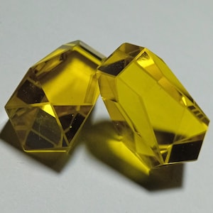 36Ct AAA Quality Lemon Quartz Fancy Drop Shape Pair 19X10.38MM Faceted Cut Loose Gemstones jewelry making Ear Ring Pendant