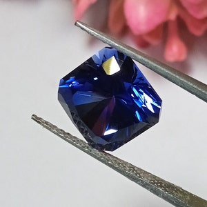 BEAUTIFUL!! RING SIZE Certified Blue Sapphire From switzerland Octagon Shape 10X10X8.15MM Jubilee Cut Loose Gemstone Normal Cut Gem Pendant