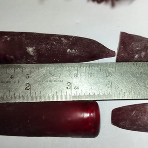 Ceylon Red Lab Created Corundum Sapphire Faceting Rough for Gem Cutting image 3