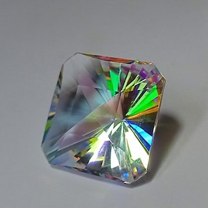 Doublet Magical Mystic Topaz Octagon 21x21x13.80MM Fantasy Cut Rear Cut Jewelry  Making Pendant Size Loose Gemstone