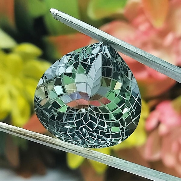 Herkimer Diamante Cuarzo Cristal Forma de Corazón 20X20X13.50MM Corte Ultra Fantasía Corte Único Tamaño Colgante Piedra Preciosa Suelta