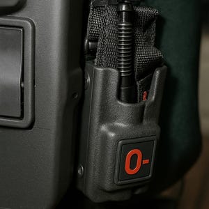 1x1 Opaska uciskowa z tworzywa sztucznego z oznaczeniem grupy krwi